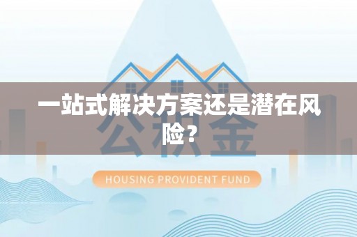 商洛一站式解决方案还是潜在风险？